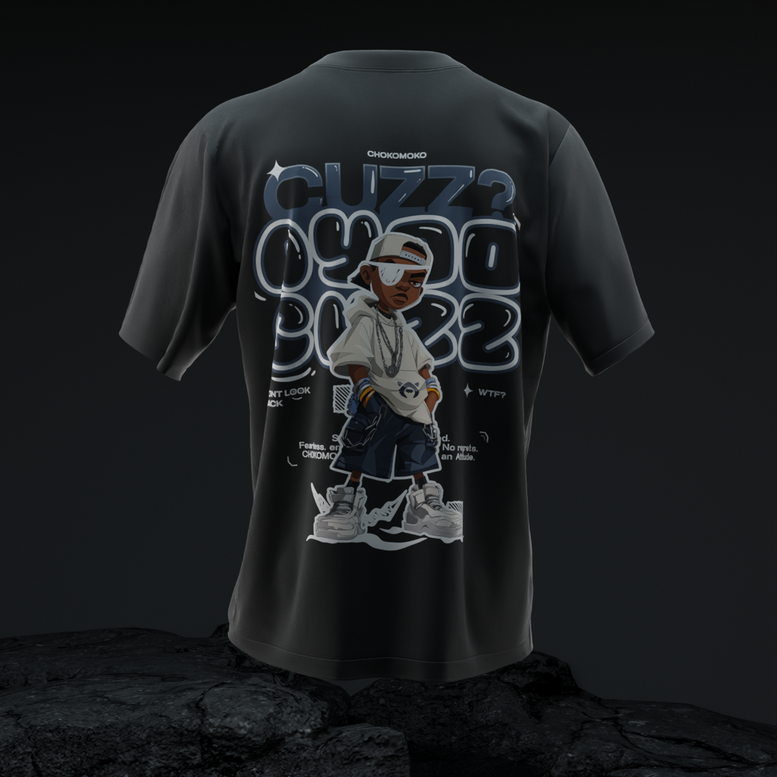 Black Ayoocuzz Tshirt
